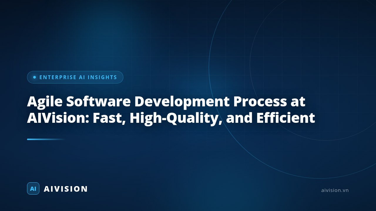 Agile Software Development Process at AIVision: Fast, High-Quality, and Efficient