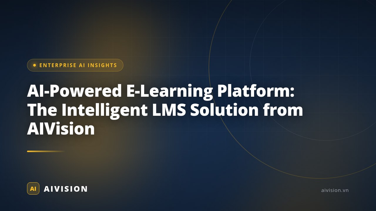 AI-Powered E-Learning Platform: The Intelligent LMS Solution from AIVision