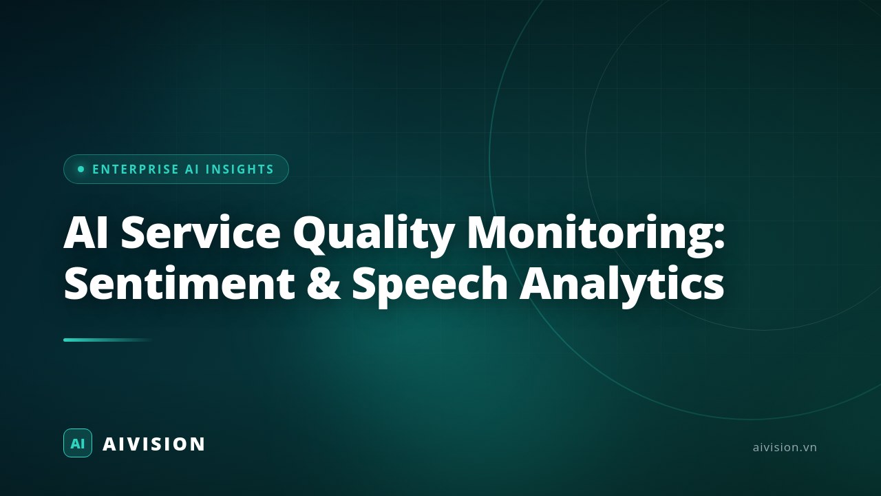 AI Service Quality Monitoring: Sentiment & Speech Analytics