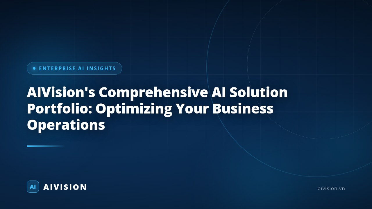 AIVision's Comprehensive AI Solution Portfolio: Optimizing Your Business Operations