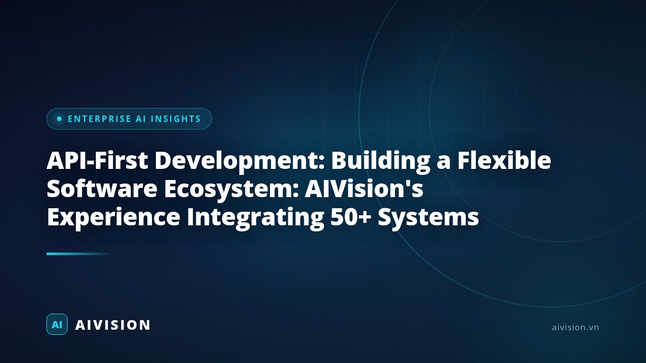API-First Development: Building a Flexible Software Ecosystem: AIVision's Experience Integrating 50+ Systems