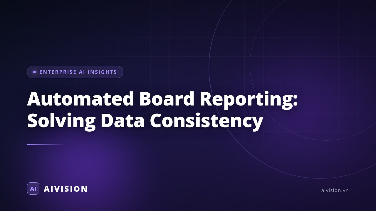 Automated Board Reporting: Solving Data Consistency
