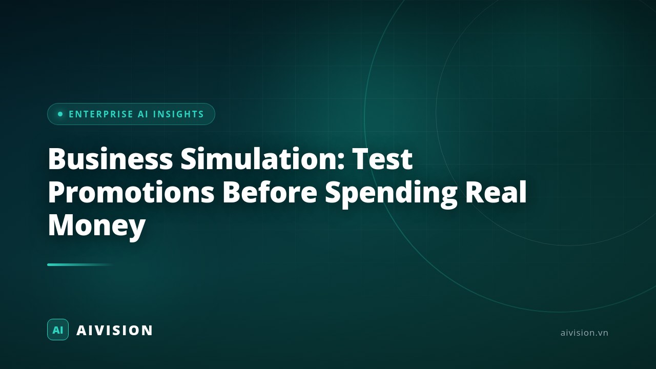 Business Simulation: Test Promotions Before Spending Real Money