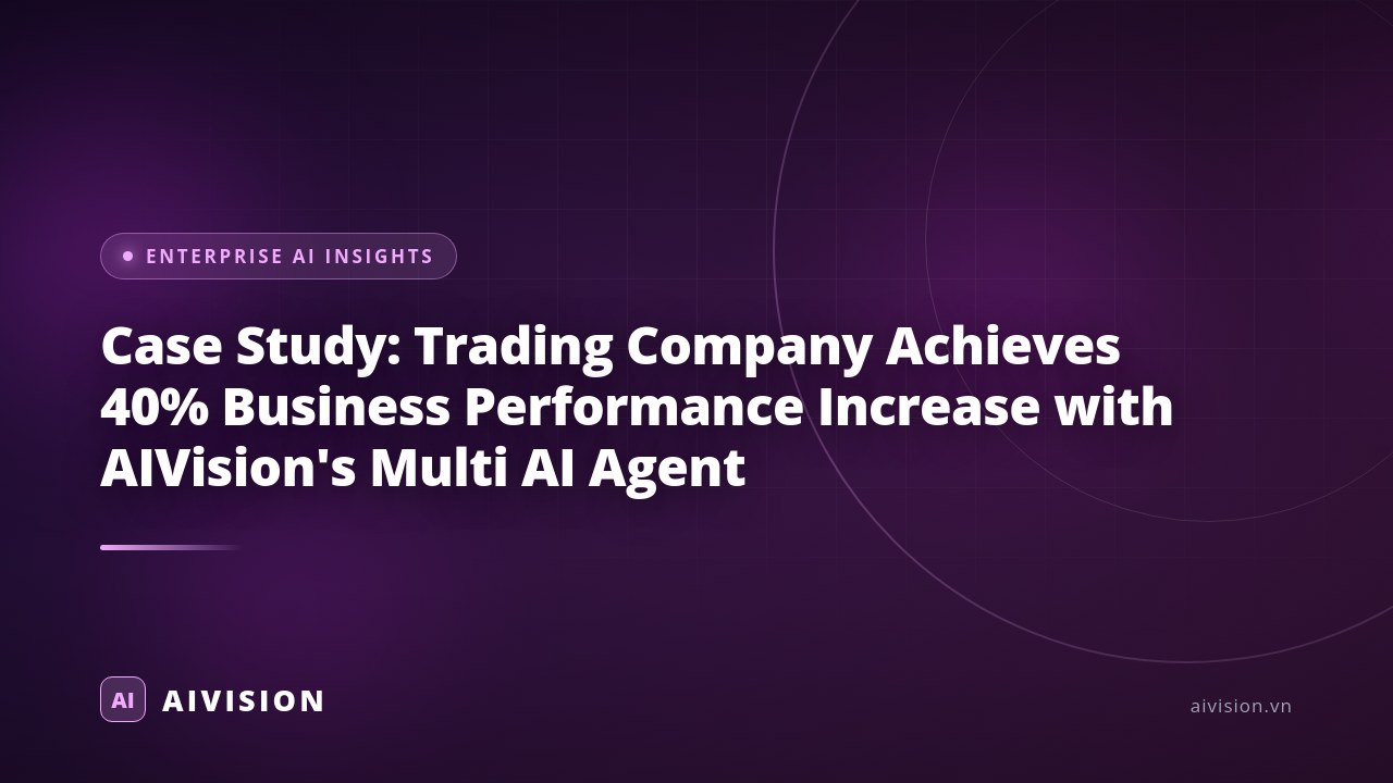 Case Study: Trading Company Achieves 40% Business Performance Increase with AIVision's Multi AI Agent