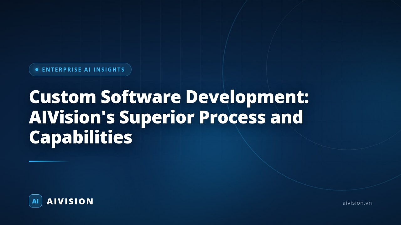 Custom Software Development: AIVision's Superior Process and Capabilities
