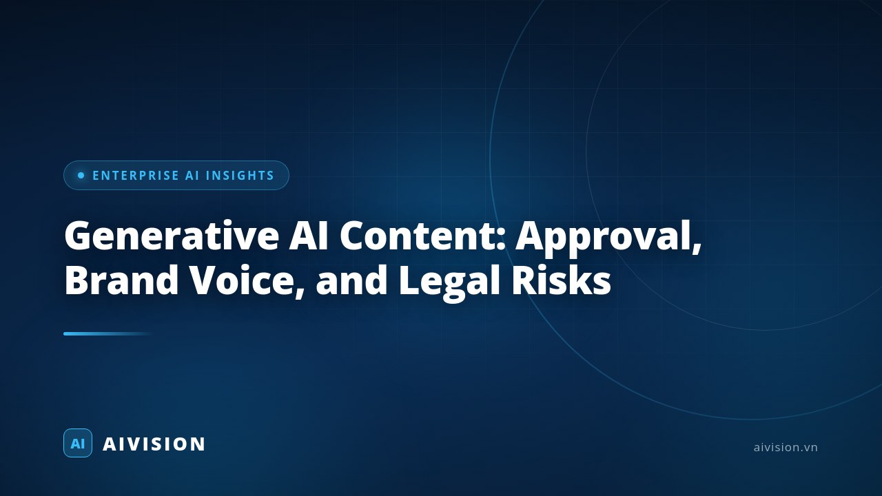 Generative AI Content: Approval, Brand Voice, and Legal Risks