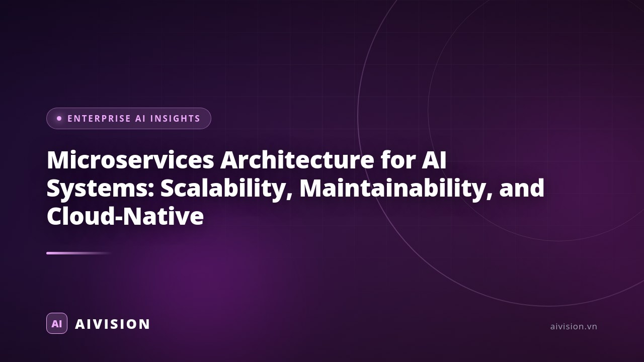 Microservices Architecture for AI Systems: Scalability, Maintainability, and Cloud-Native