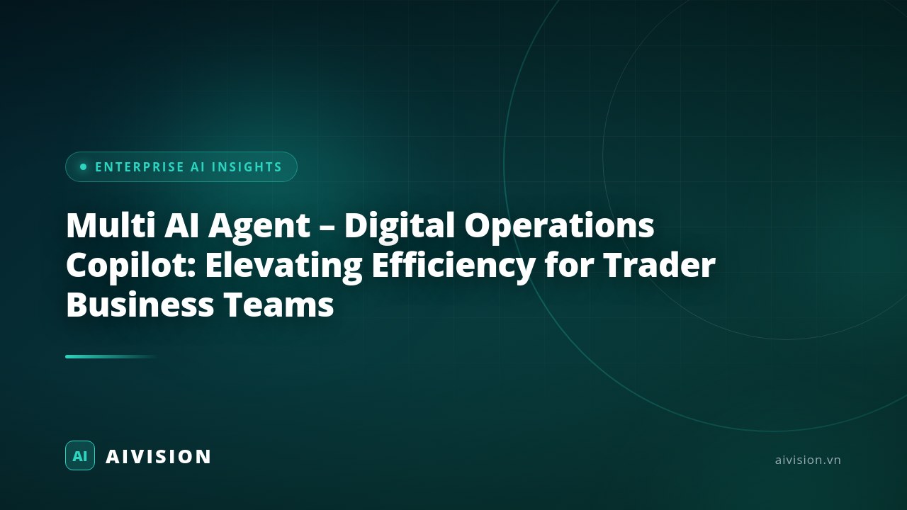 Multi AI Agent – Digital Operations Copilot: Elevating Efficiency for Trader Business Teams
