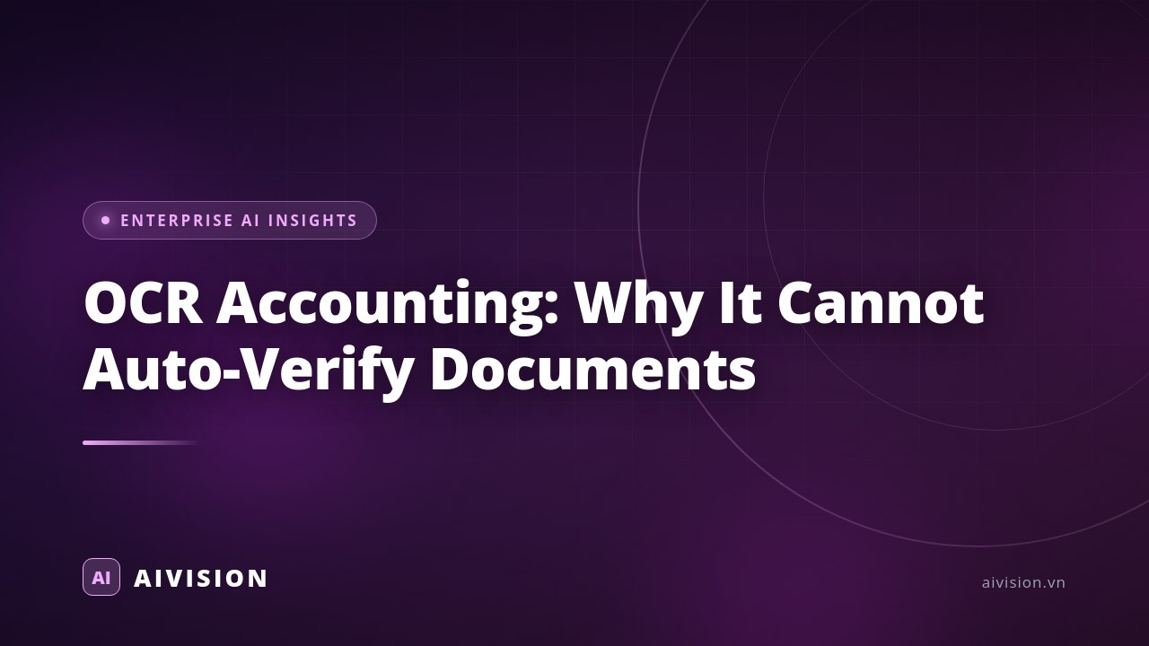 OCR Accounting: Why It Cannot Auto-Verify Documents