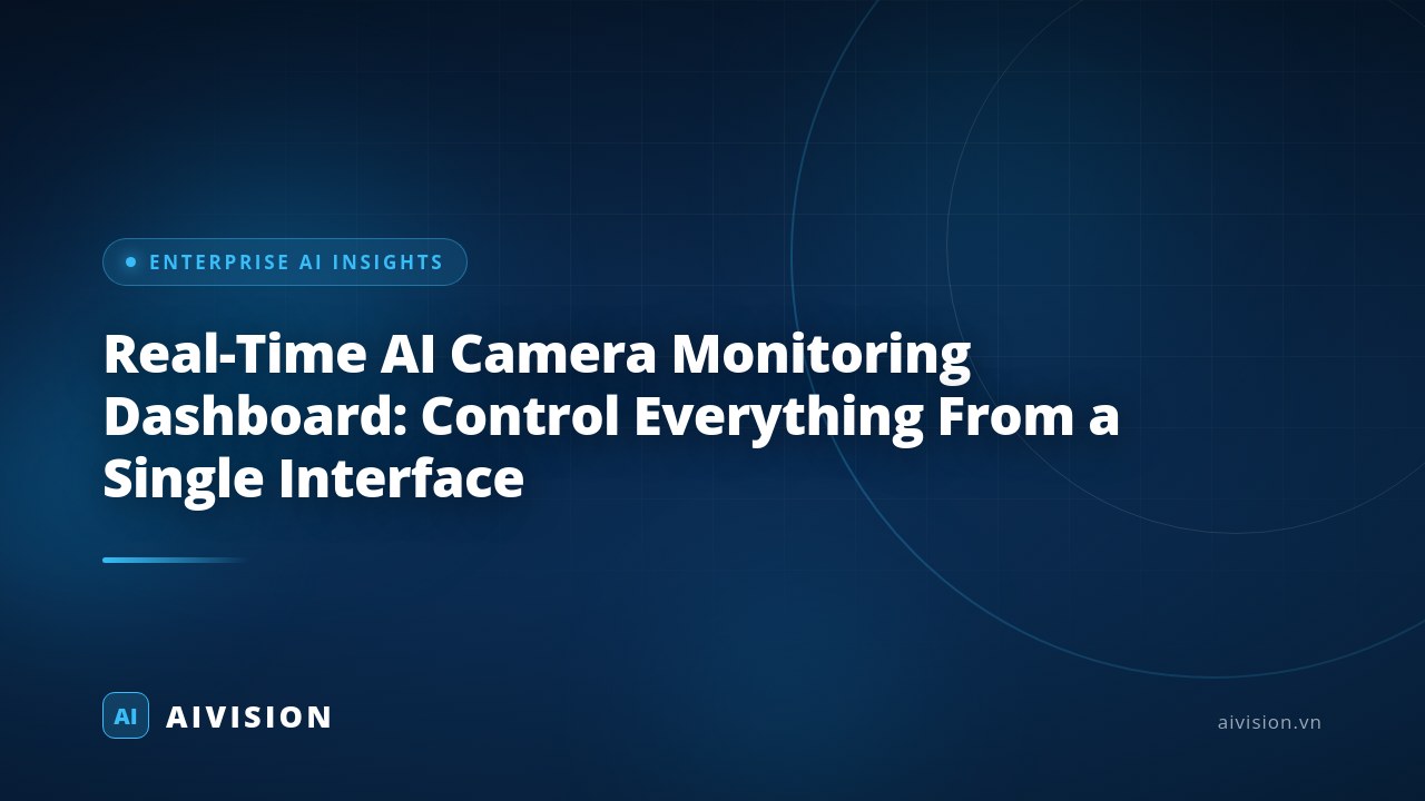 Real-Time AI Camera Monitoring Dashboard: Control Everything From a Single Interface