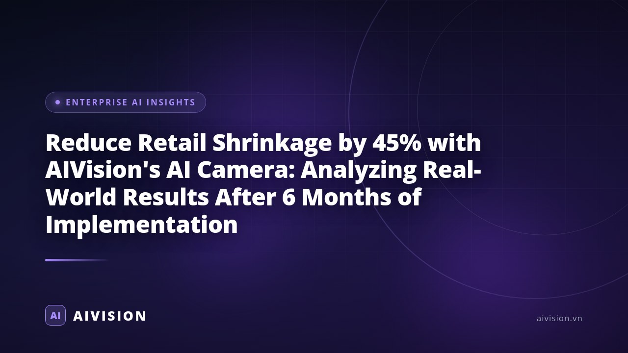 Reduce Retail Shrinkage by 45% with AIVision's AI Camera: Analyzing Real-World Results After 6 Months of Implementation