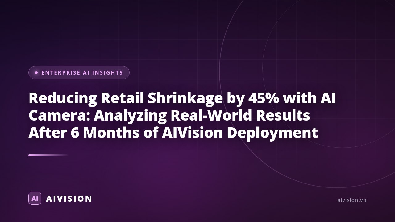 Reducing Retail Shrinkage by 45% with AI Camera: Analyzing Real-World Results After 6 Months of AIVision Deployment