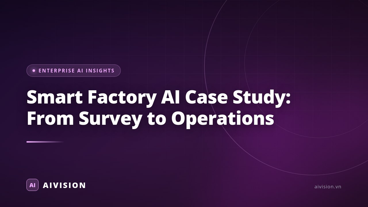 Smart Factory AI Case Study: From Survey to Operations