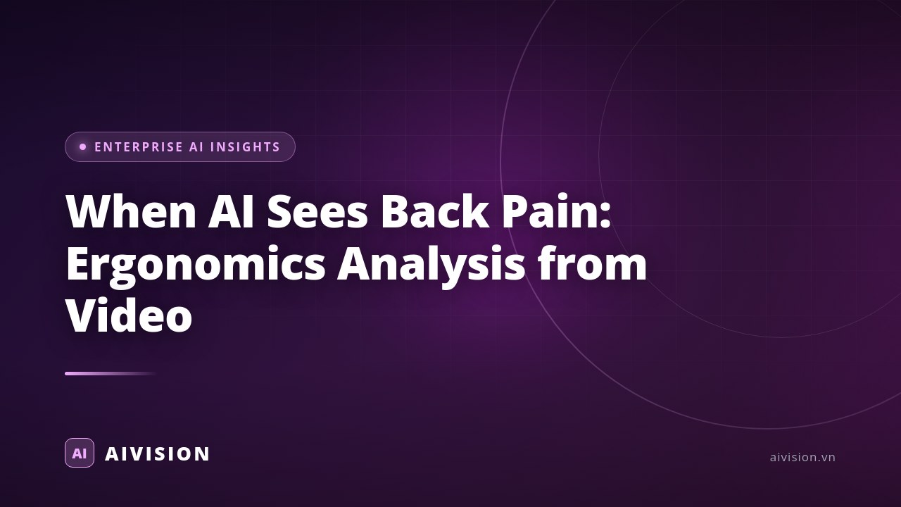 When AI Sees Back Pain: Ergonomics Analysis from Video