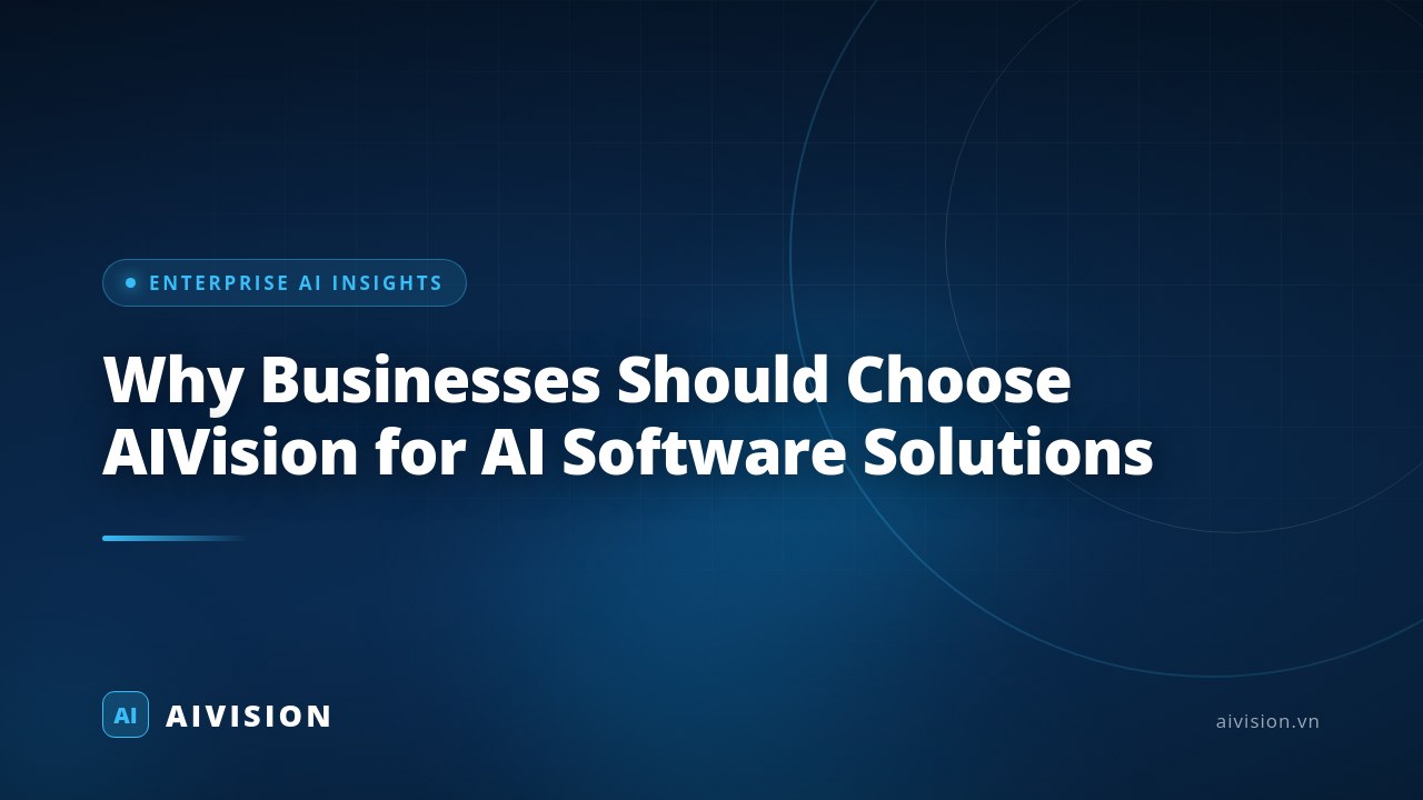 Why Businesses Should Choose AIVision for AI Software Solutions